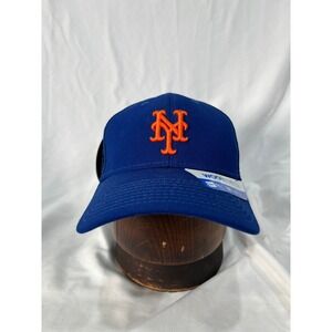 New Era New York Mets MLB Baseball Cap Royal Blue Orange 39THIRTY Flex Fit